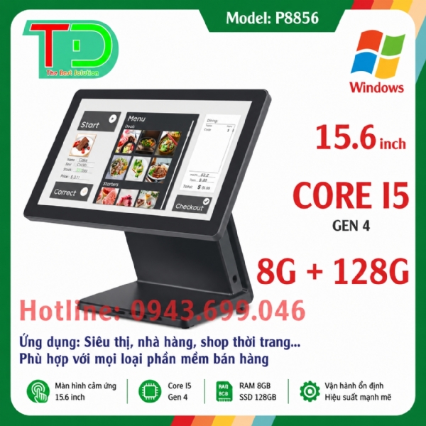 Máy POS bán hàng cảm ứng pos Antech P8856