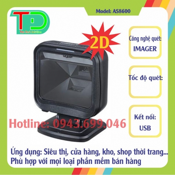Máy Đọc Mã Vạch Antech AS8600