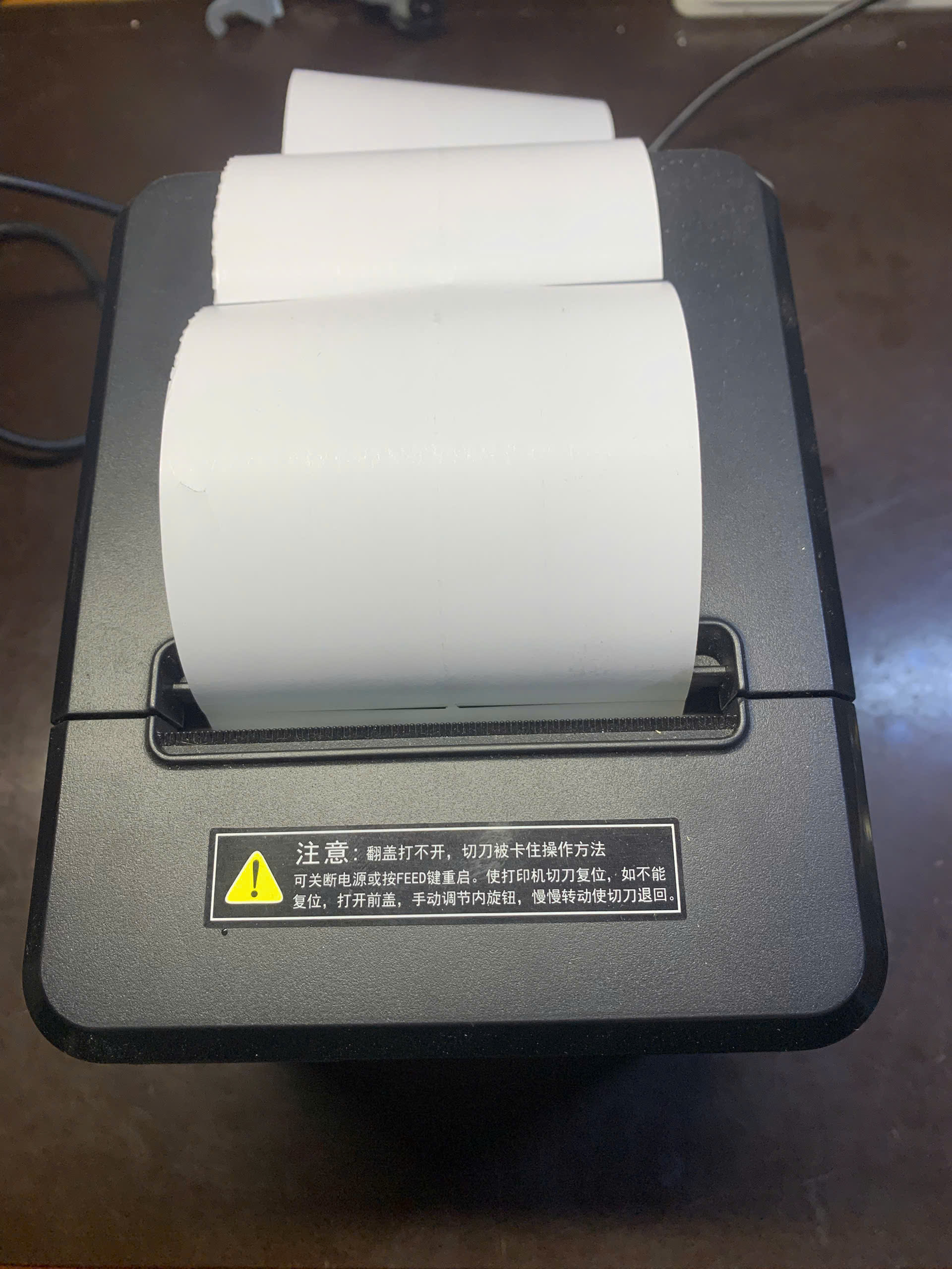 Máy in hóa đơn không ra chữ