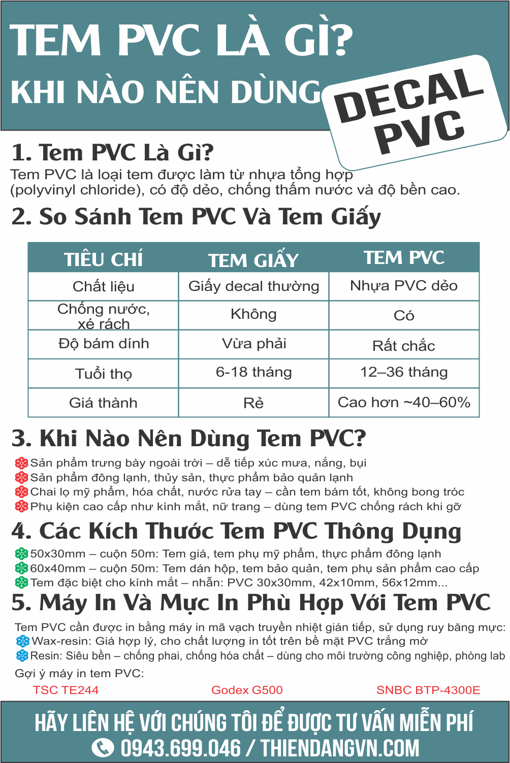 Decal PVC là gì? khi nào nên dùng thay cho decal giấy
