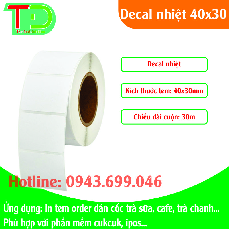 Decal nhiệt 40x30x30m in tem order