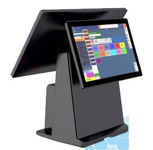 Ảnh máy Pos cảm ứng D2A 2 màn hình